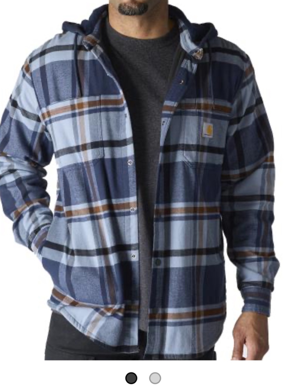 Carhartt 107011 - Rugged Flex™ Relaxed Fit Flannel Fleece Lined Hooded Shirt